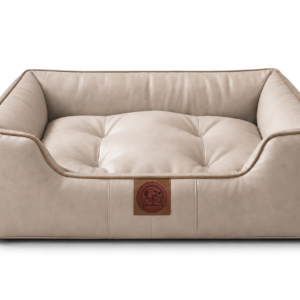 Orthopedic Faux Leather Pet Bed for Dogs & Cats